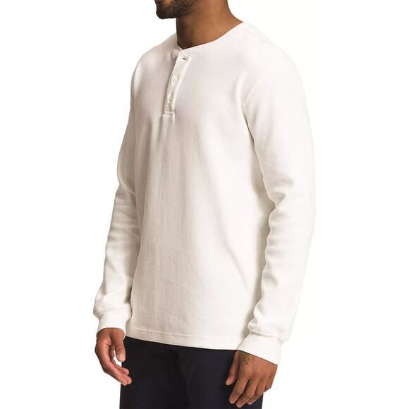 The North Face Mens Waffle Long Sleeve Henley Shirt Medium Gardenia White - NWT - Picture 3 of 3